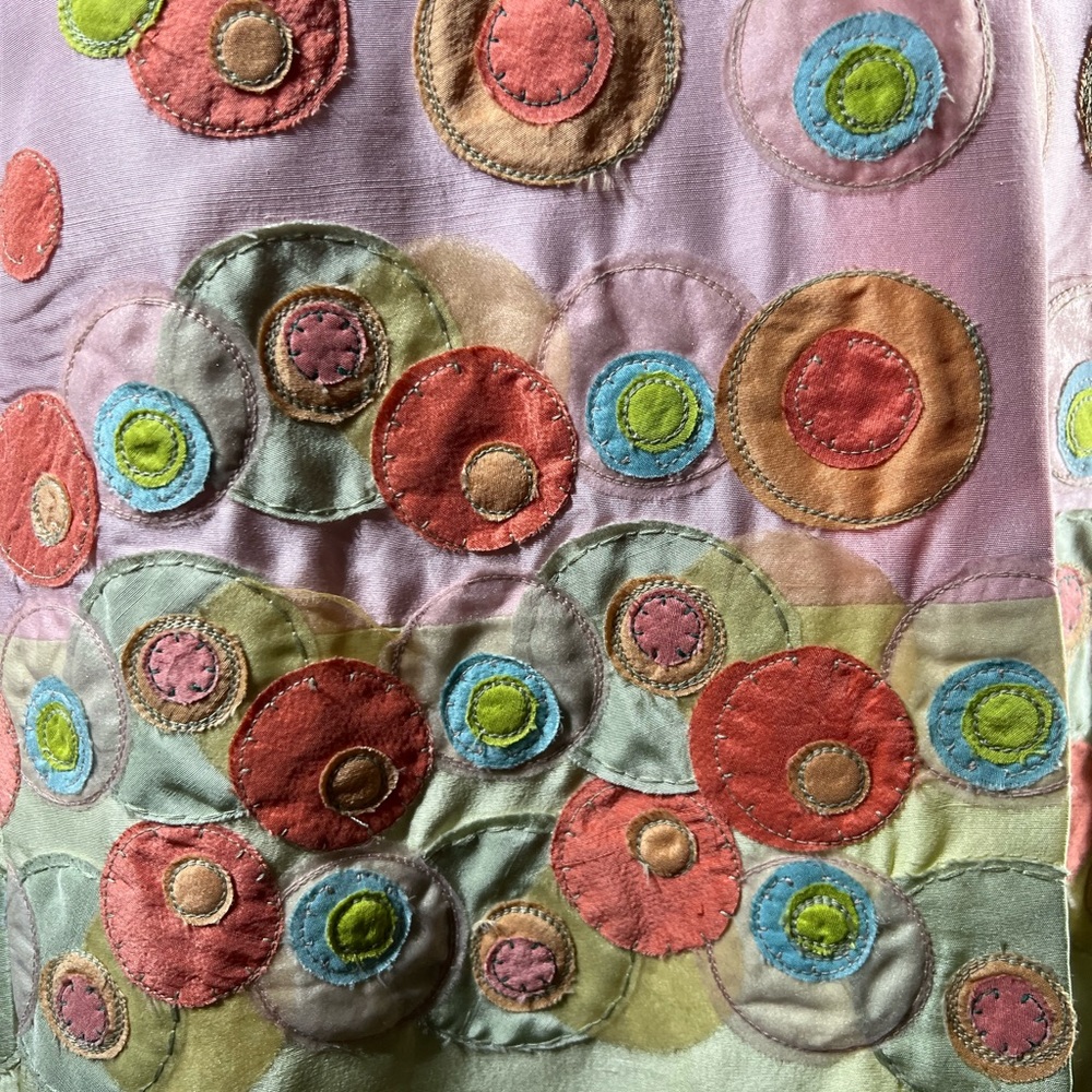 Biya Appliqué Swoon Circles Coat Size M NWT - Picture 2 of 11